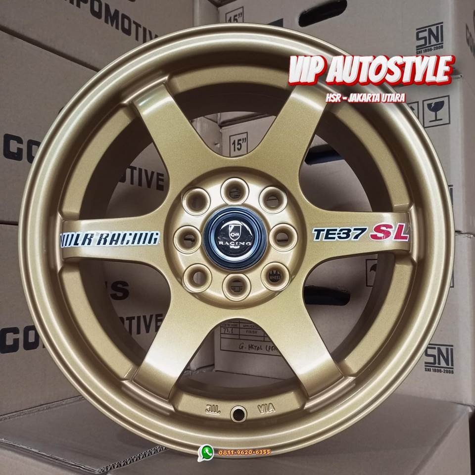 Jual Velg TE37 Original Ring 15 Bronze Untuk Avanza Xenia Livina Mobillio - HSR jakarta utara