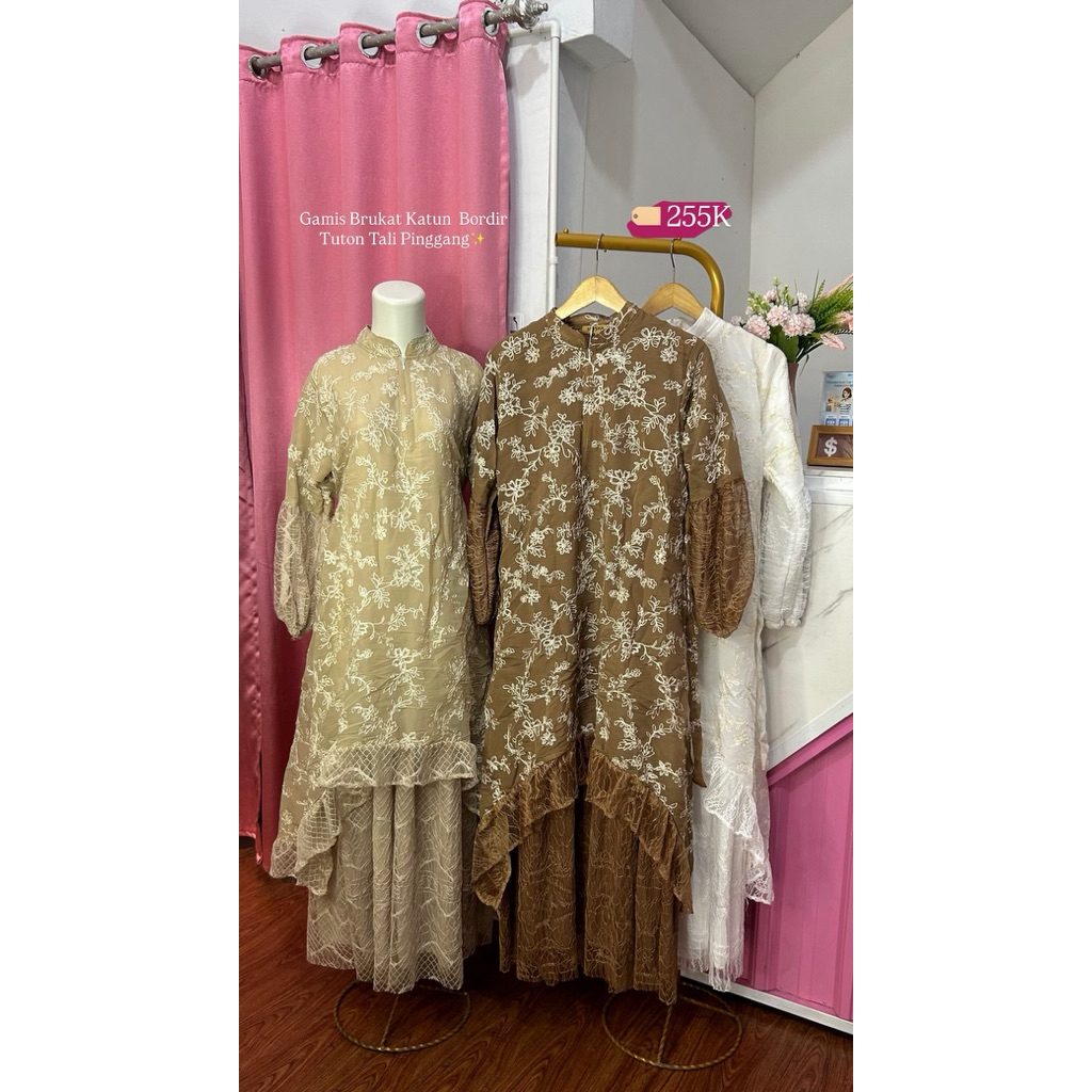 baju gamis premium renda