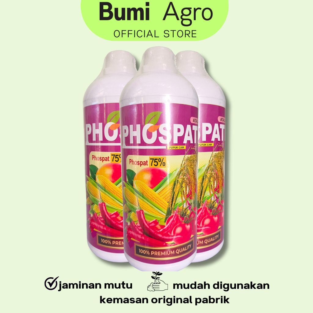Nutrisi 1 Liter PHOSPATE Galaxy Pupuk Cair Phospat 75% Kalium Boron Booster Bunga & Buah