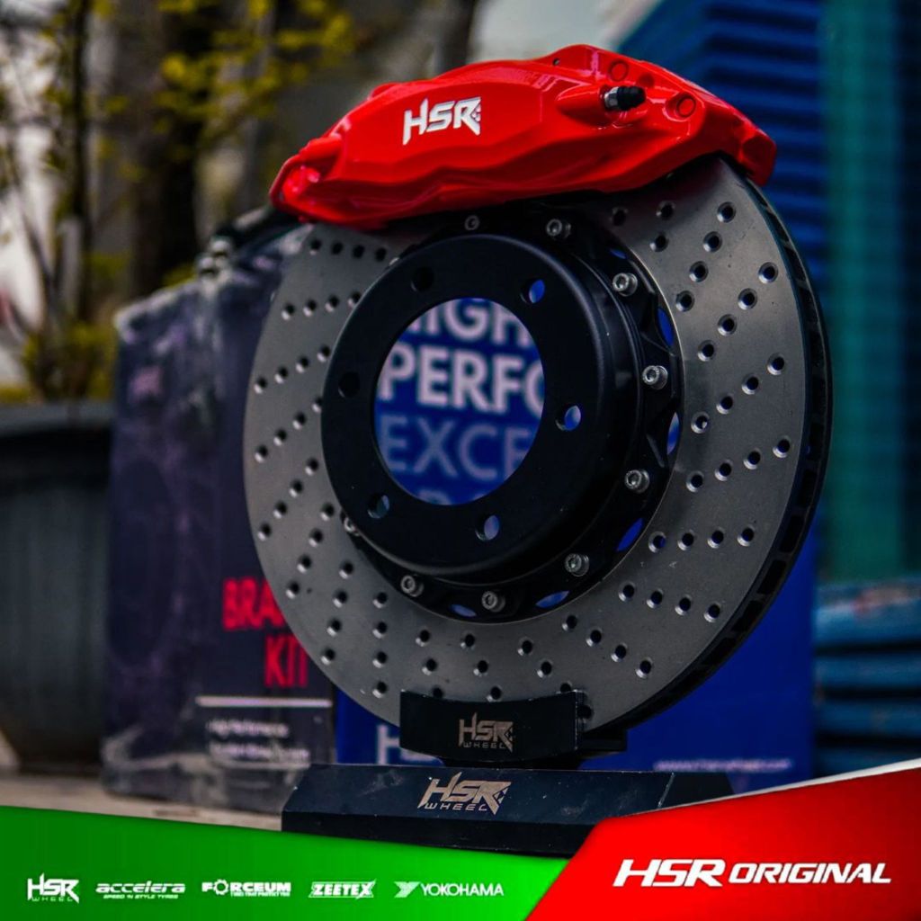 BBK ORIGINAL HSR 6 Piston Big Brake Kit Ukuran 355X32 Untuk Mobil BMW E46