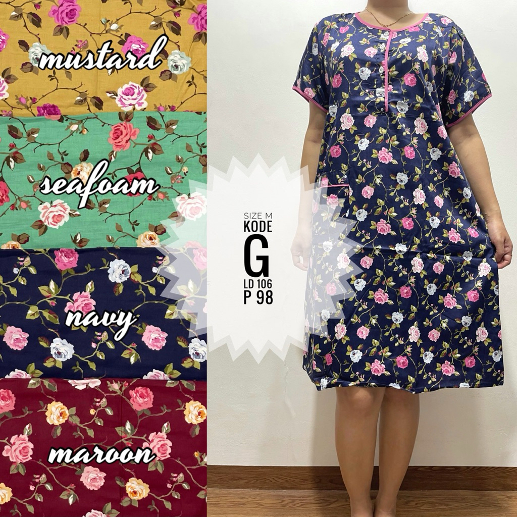 Daster katun jepang sabata SIZE M pretty girl busui bumil friendly