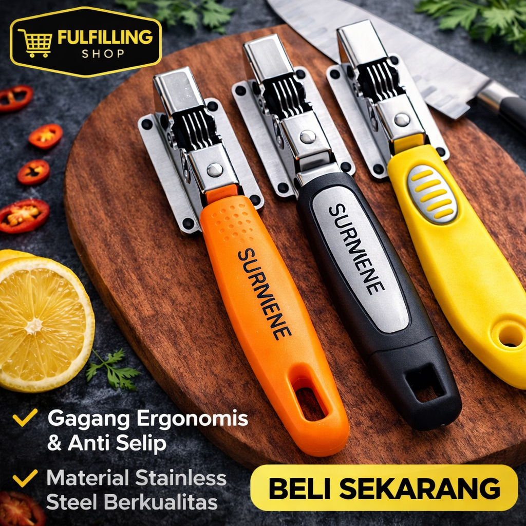 ALAT PENGASAH PISAU STAINLESS Asahan Pisau Gagang