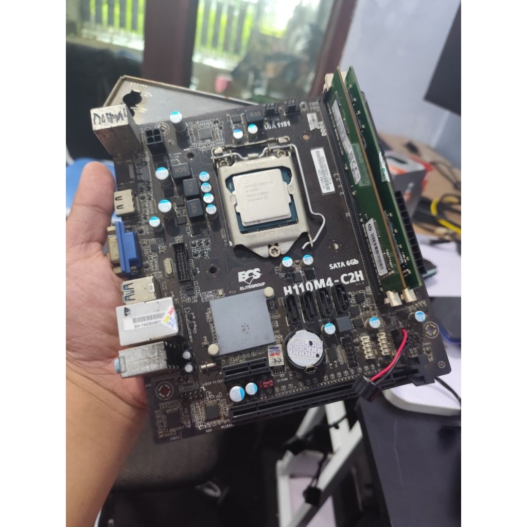 mainboard H110 ECS  ITX SUPPORT PROCESOR INTEL GEN 6 & 7 LGA 1151