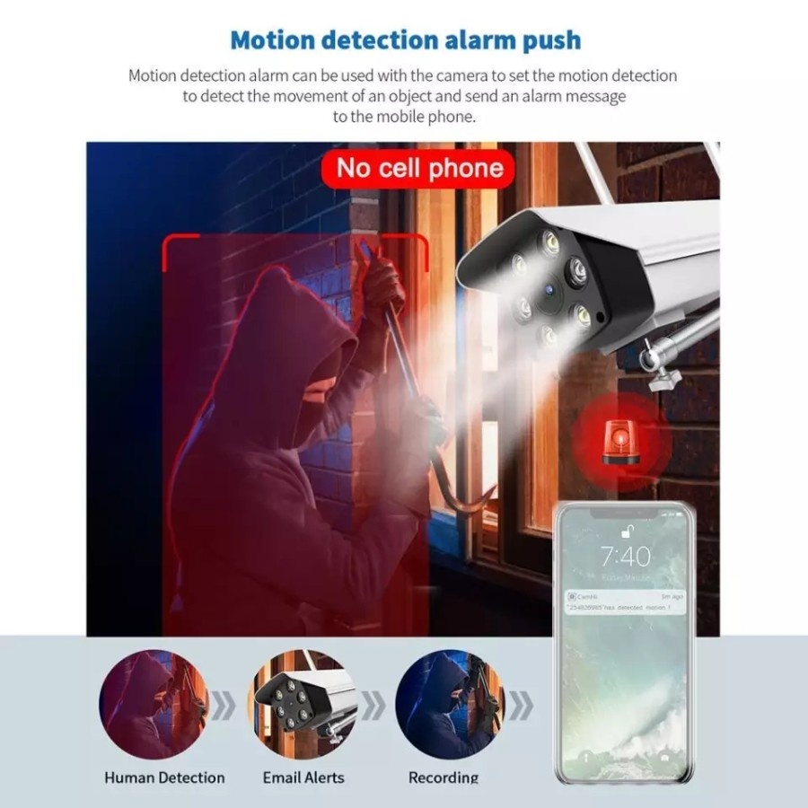 IP Camera Wifi Outdoor Wireless Cctv Waterproof Infrared V587