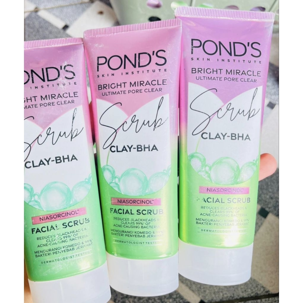 PONDS PENCUCI MUKA MIRACLE SCRUB 100 GRM
