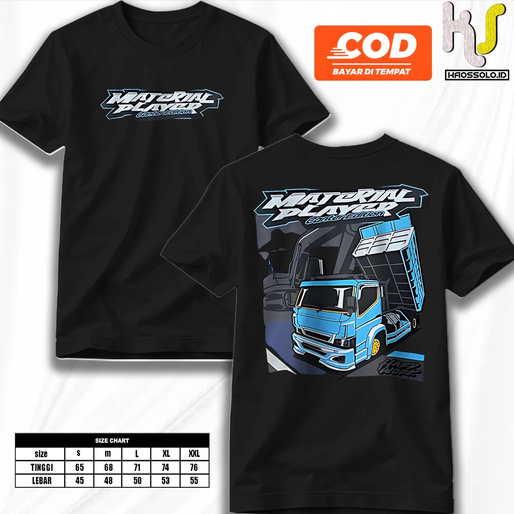 KAOSSOLO.ID | KAOS TRUK MATERIAL PLAYER CANTER DUMP EDITION | COD