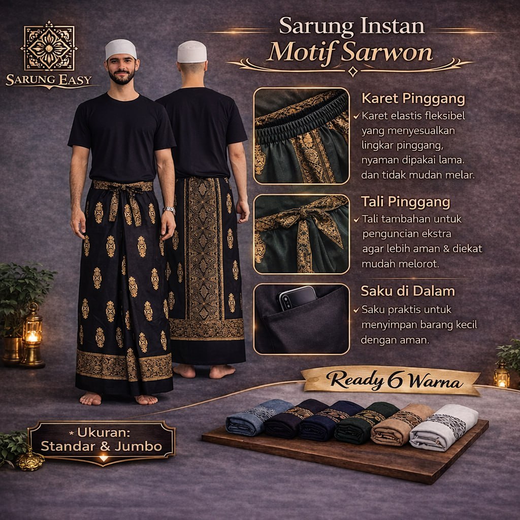 Sarung Batik LASEM Sarung Batik Gus IQDAM WADIMOR Premium
