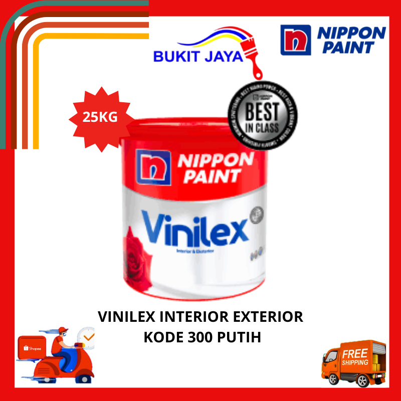CAT AIR CAT TEMBOK NIPPON VINILEX WARNA PUTIH KODE 300
