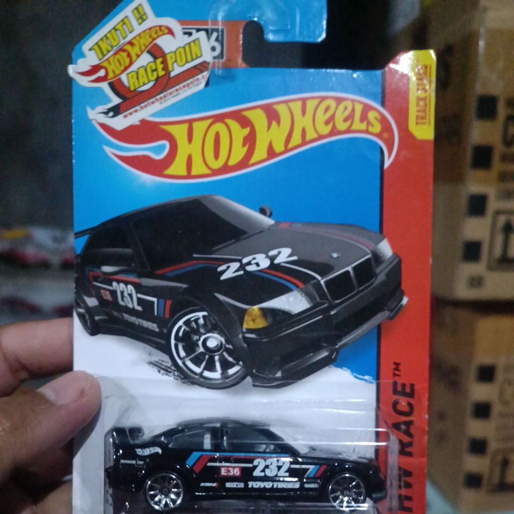 Hot wheels bmw e36 m3 race black