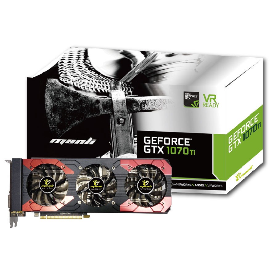 VGA Nvidia Manli GTX 1070Ti 8GB
