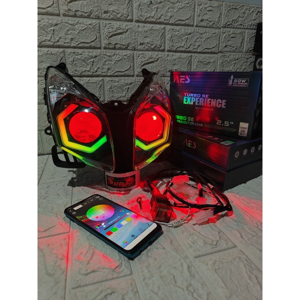 PAKETAN LAMPU BILED MIO SOUL MX MIO SOUL 2 MATA MIO SOUL THAILAND