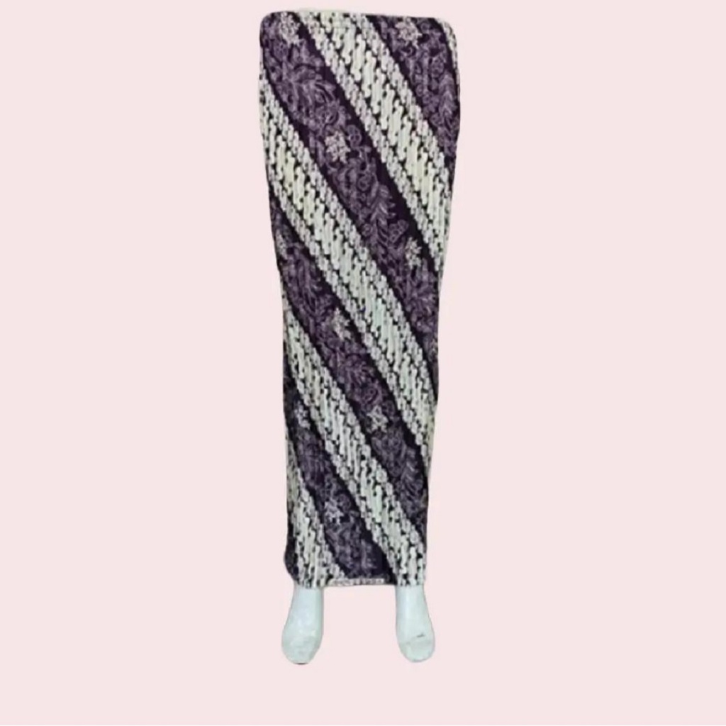 Rok Batik Wanita Plisket Bahan Semi Sutera Silky Motif 03