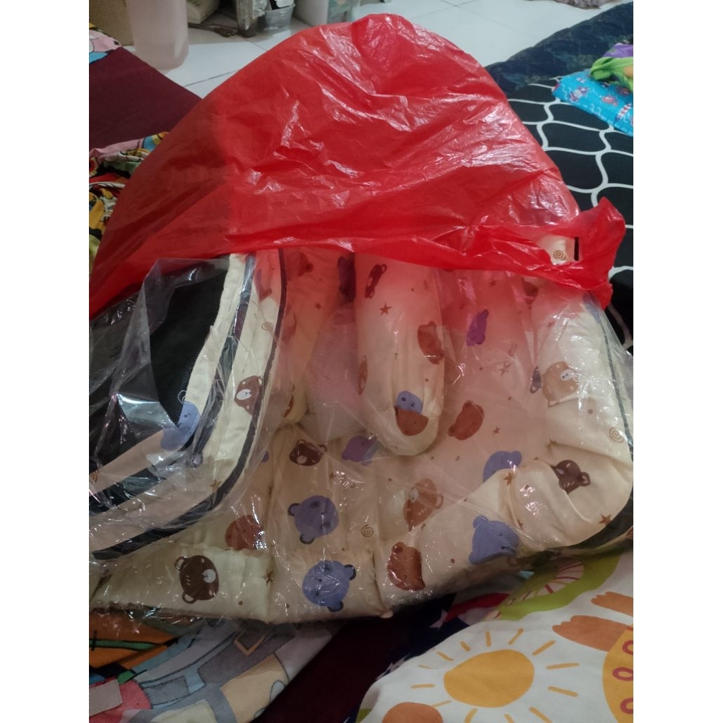 kasur busa  bayi set lengkap + kelambu