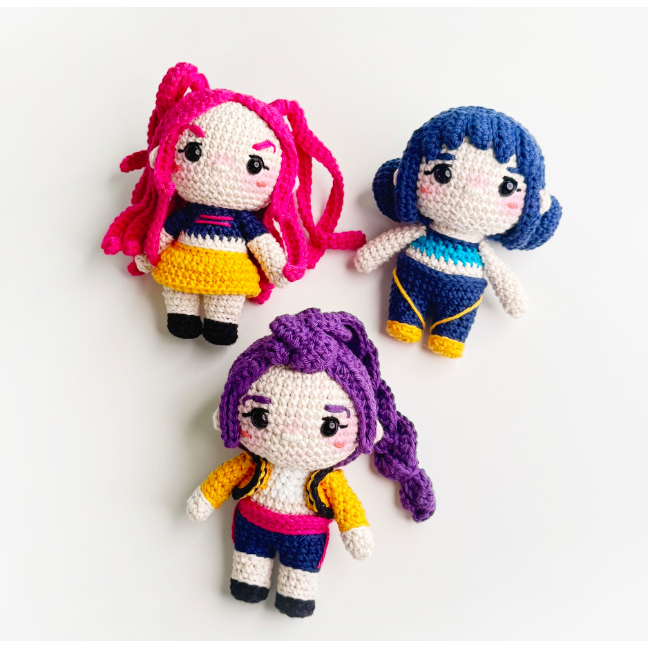 Huntrix {Amigurumi/Crochet Pattern}