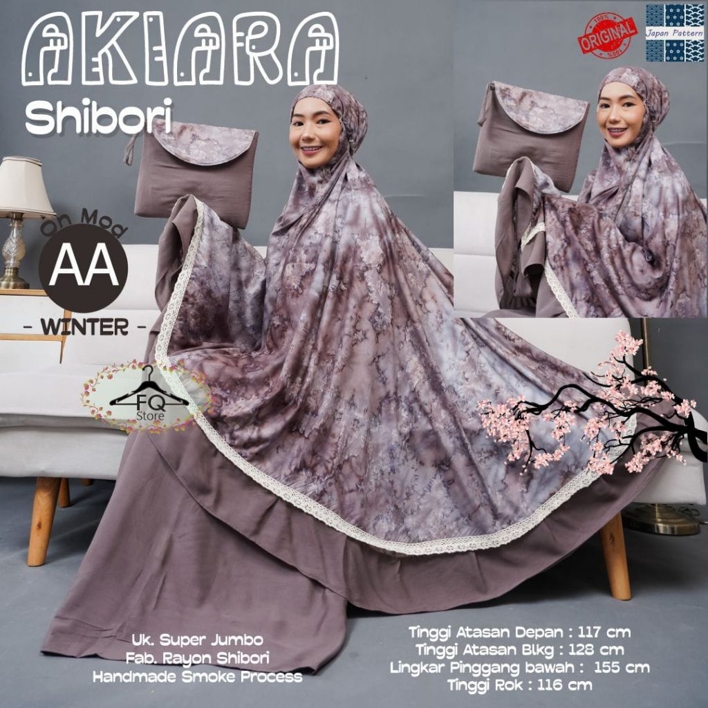 Mukena Shibori Rayon Premium Mewah Adem Super Jumbo // Mukena Dewasa Shibori