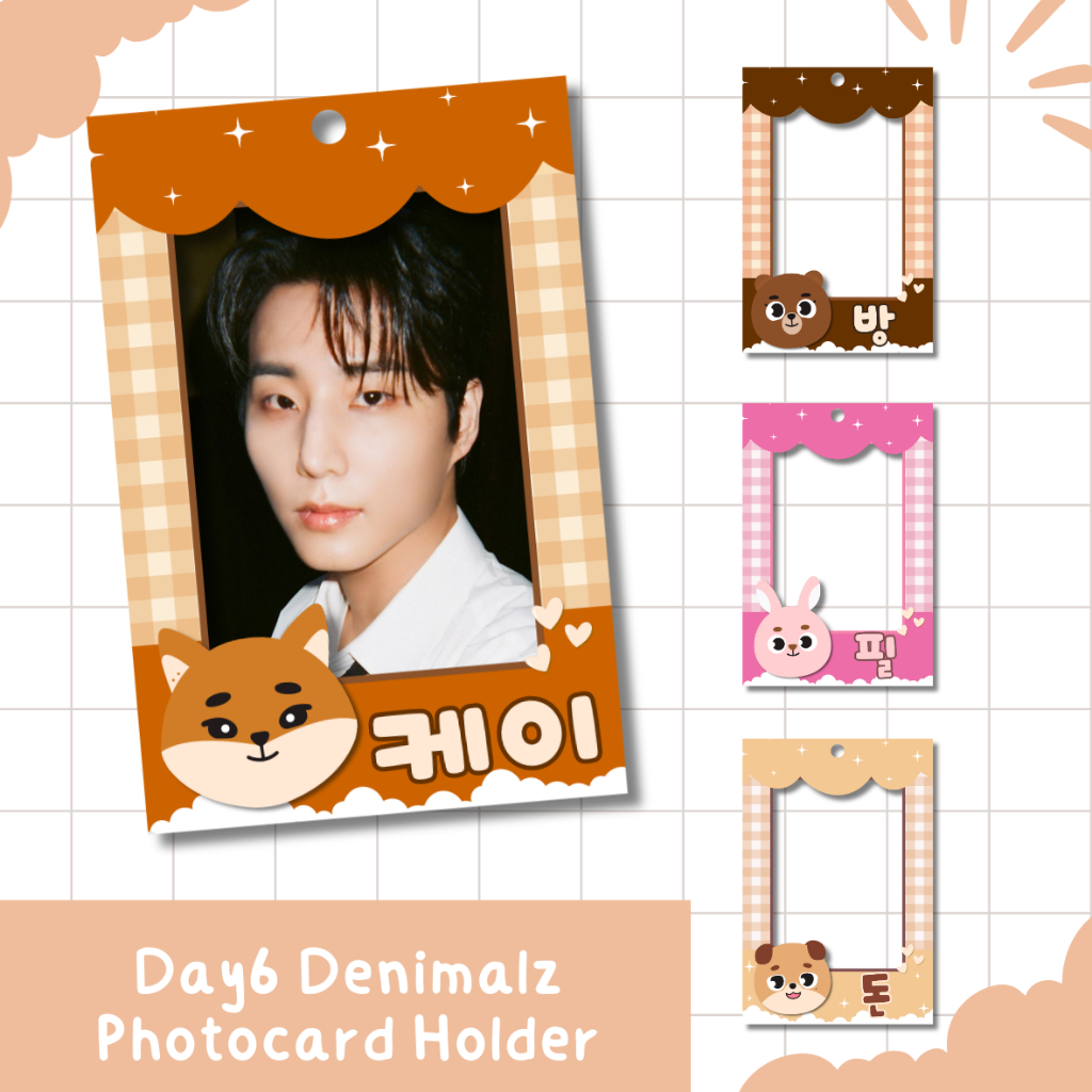 DAY6 PHOTOCARD HOLDER ACRYLIC / CAHOL DAY6 DENIMALZ / DENIMALZ CARD HOLDER AKRILIK / CAHOL AKRILIK D