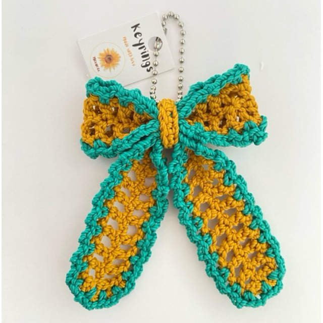 Ganci Pita Polos Rajut/souvenir rajut handmade/ganci rajut murah