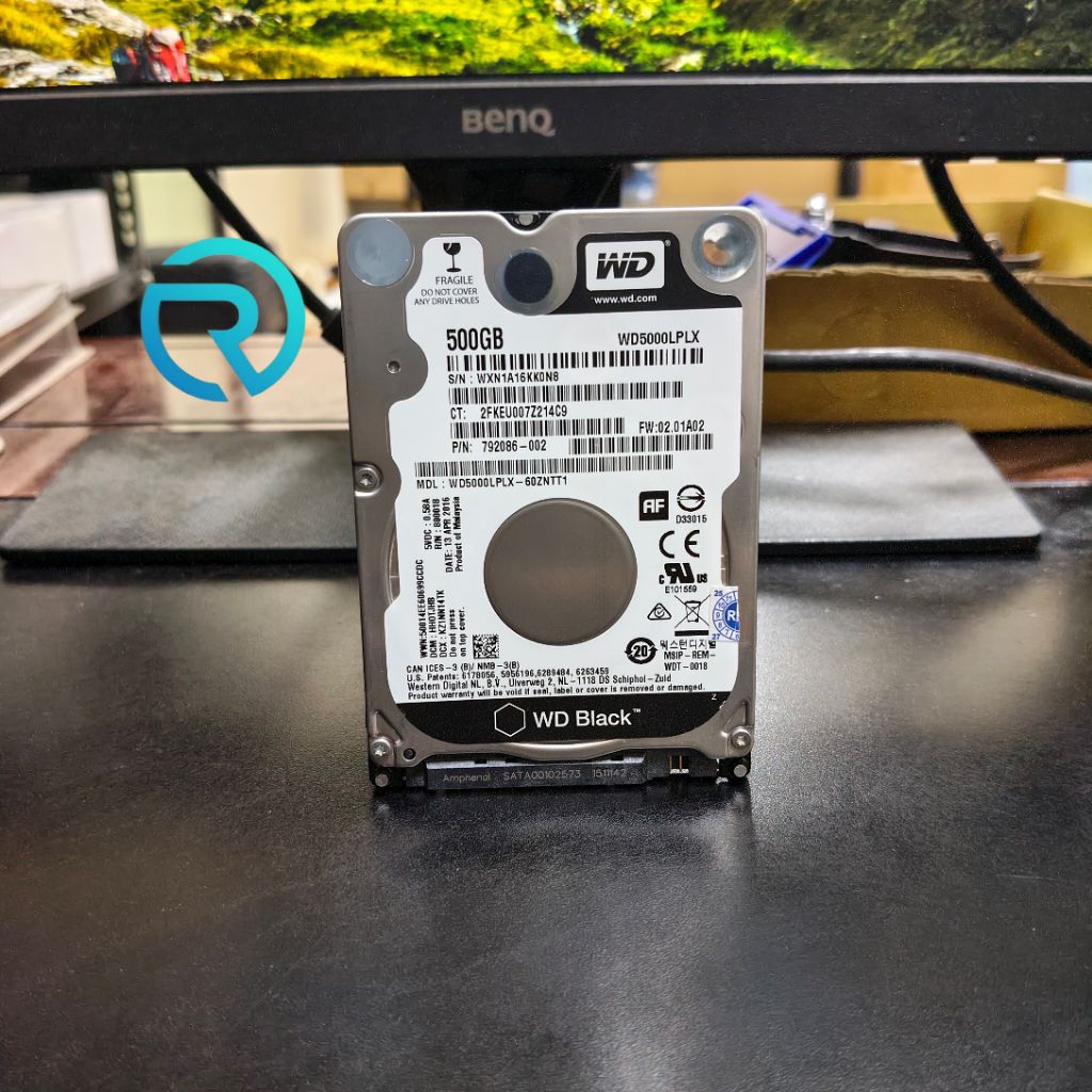 Hardisk Internal 500GB WD Black 2,5" SATA Hdd Nb For Laptop Notebook ps Sentinel 100%