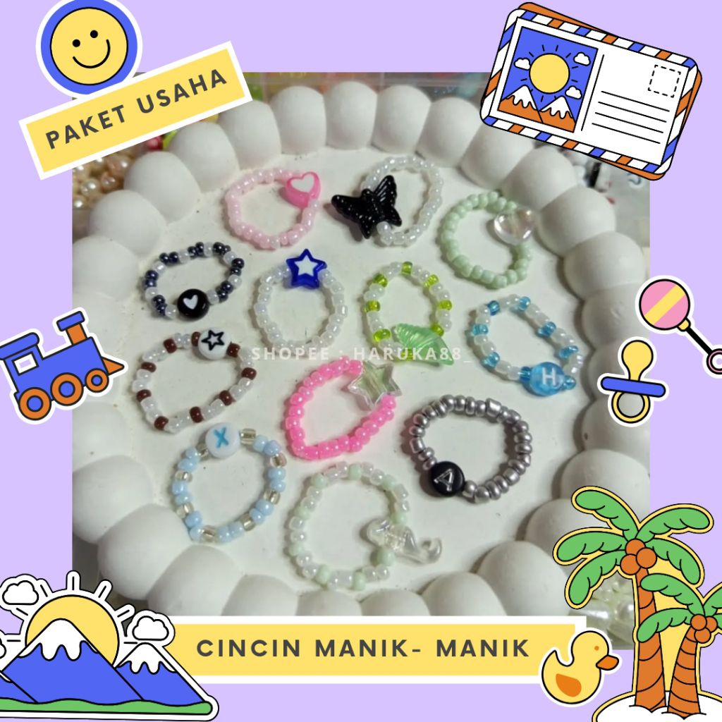 [TERMURAH] PAKET USAHA CINCIN MANIK MANIK | PAKET USAHA AKSESORIS MANIK | IDE JUALAN ANAK SD | PAKET