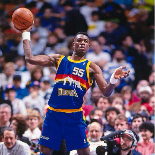 Jersey basket NBA Denver Nuggets classic vintage 1990 Mutombo adidas HWC premium