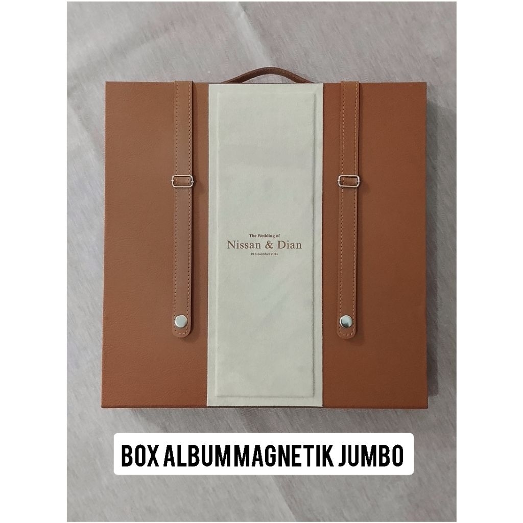 Box album Magnetik jumbo ukuran 37x37//kombinasi suede||box saja||tanpa album