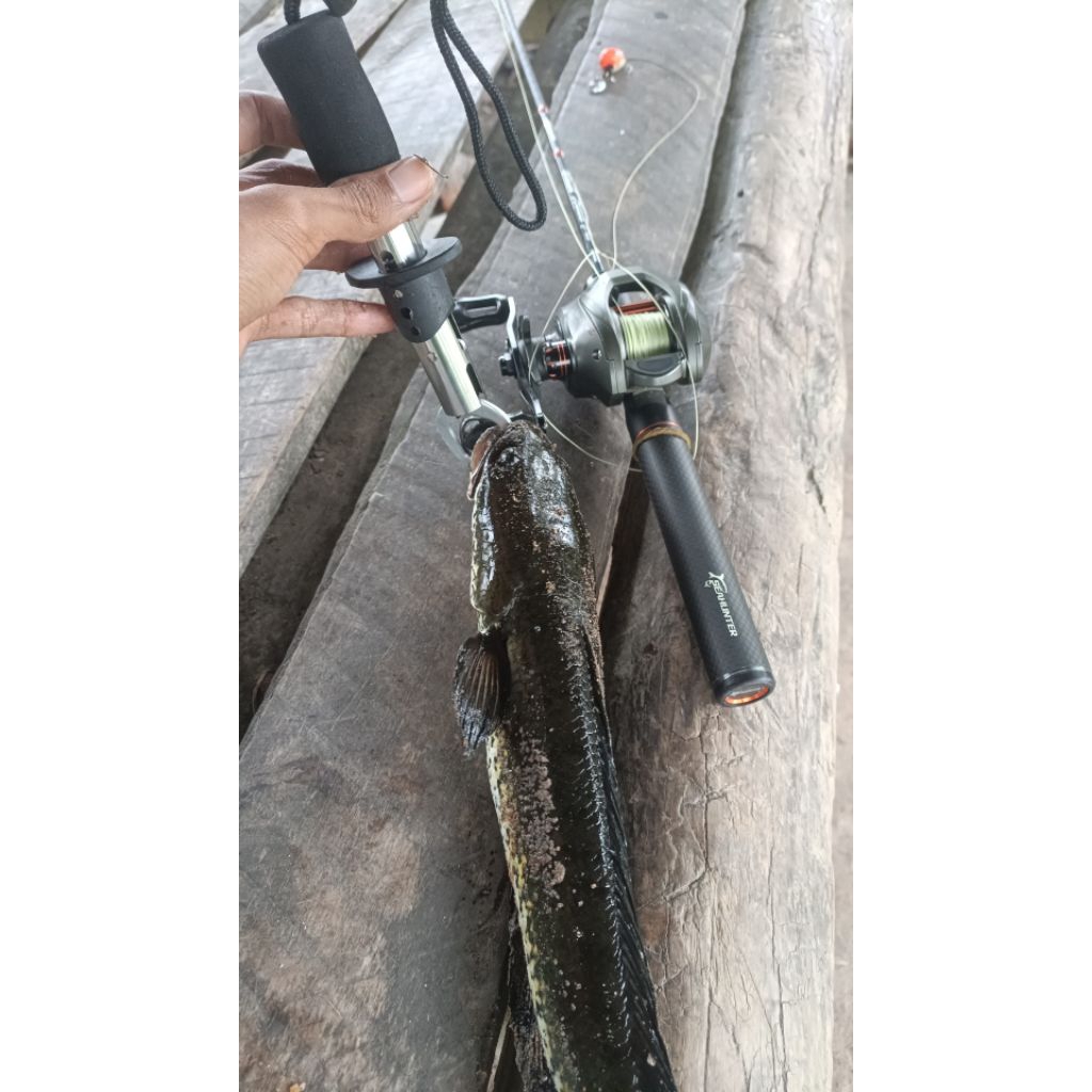 Set Kesting Reel Cast XZ, joran seahunter black arrow 168