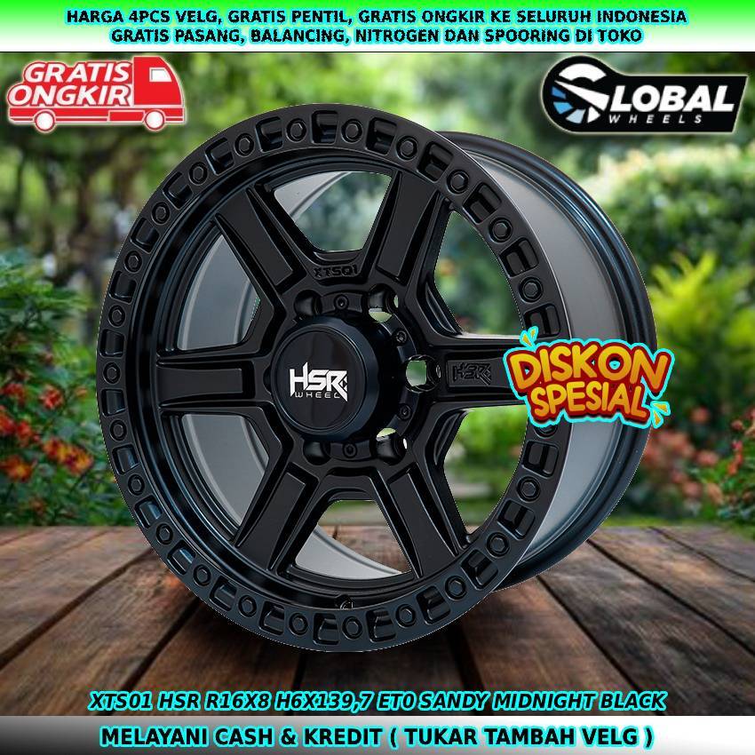 velg mobil offroad R16 Strada Colorado Pregio Hardtop Panther velg mobil hsr XTS01 R16