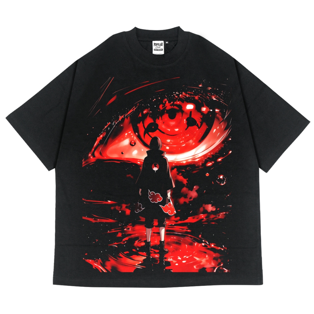 Uchiha Itachi Oversized Vintage T-Shirt – Black