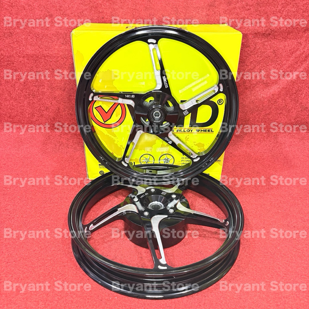 VND RACING ORIGINAL VELG CNC AK 550 PALANG 5 160x14 & 185x14 VARIO 110 VARIO 125 150 160 CBS ABS STY