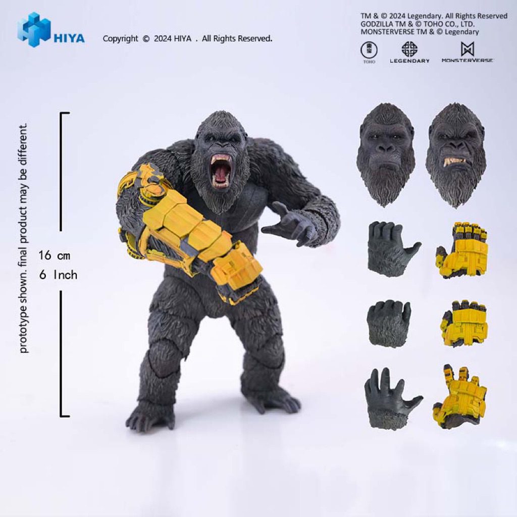 HIYA TOYS EBG0433 Godzilla x Kong The New Empire Kong (B.E.A.S.T. Glove Ver.)