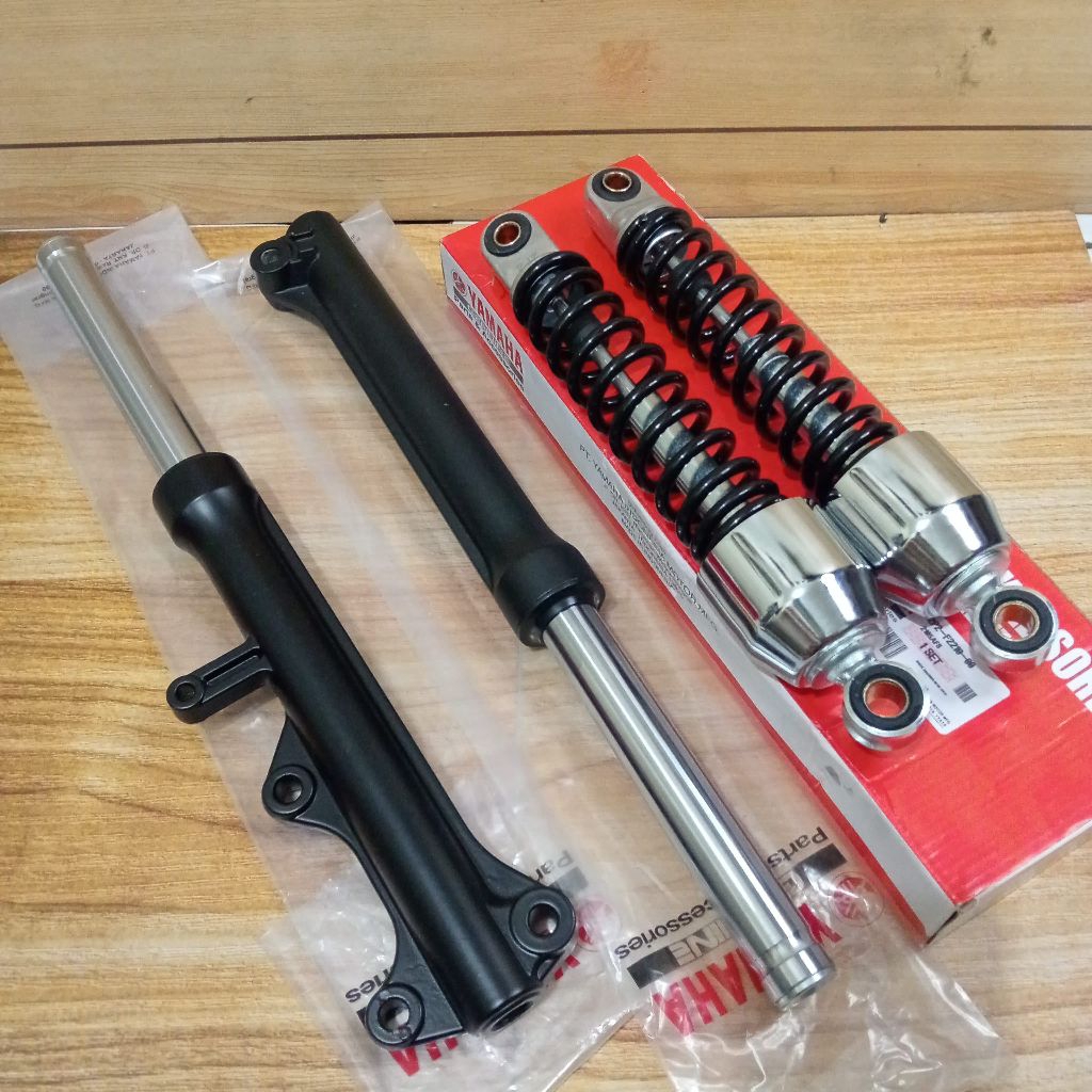 As Shock Depan Tabung + Shockbreaker Belakang Yamaha Jupiter Z New Jupiter Z Robot / Jupiter Z1.