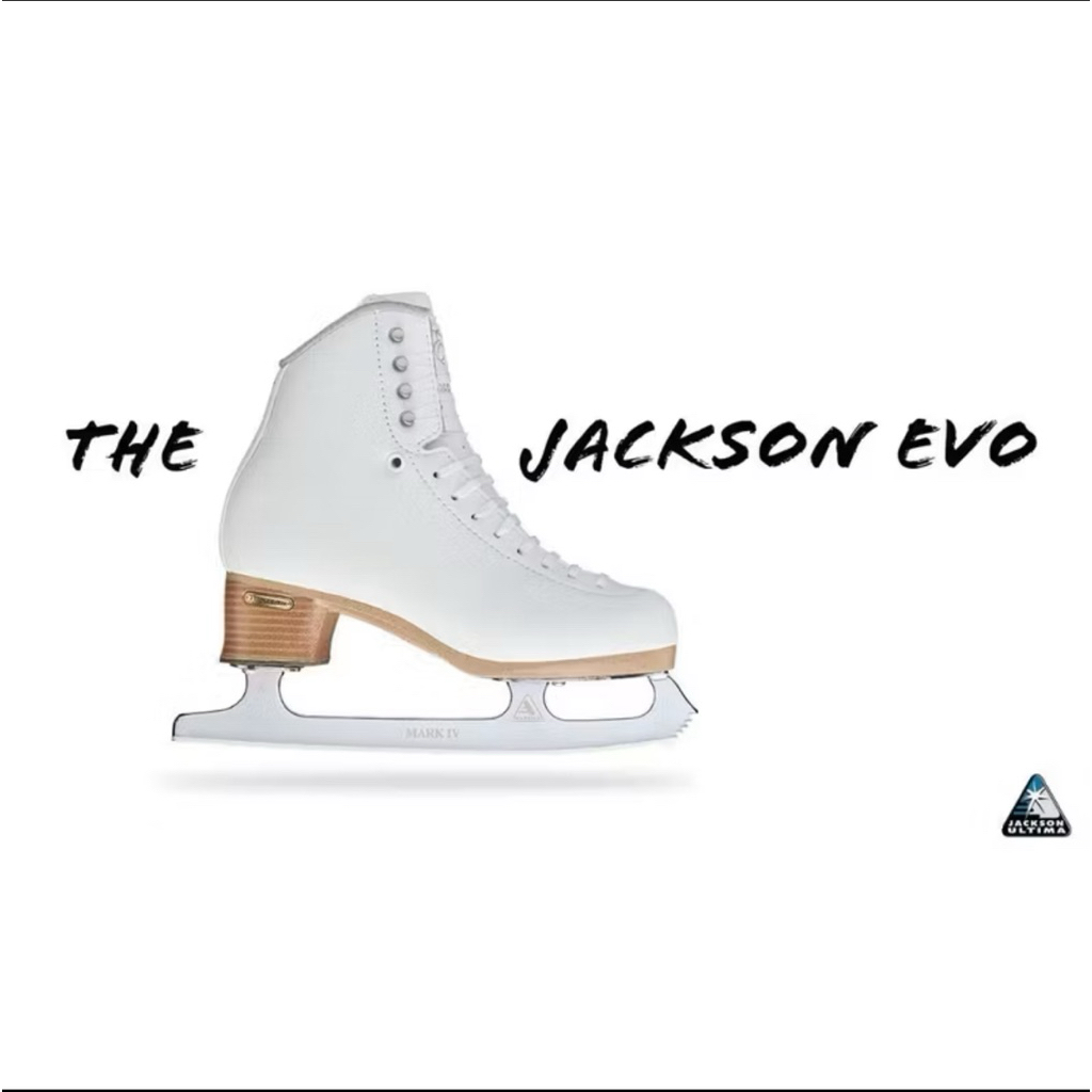 Jackson Artiste Ice Skating Shoes Size 34.5 White Series