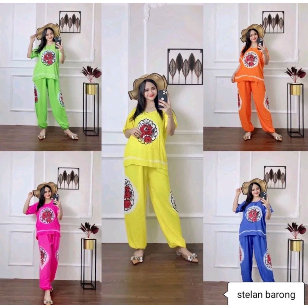 setelan barong Bali setelan wanita baju dewasa wanita setelan kekinian terlaris baju wanita terbaru 