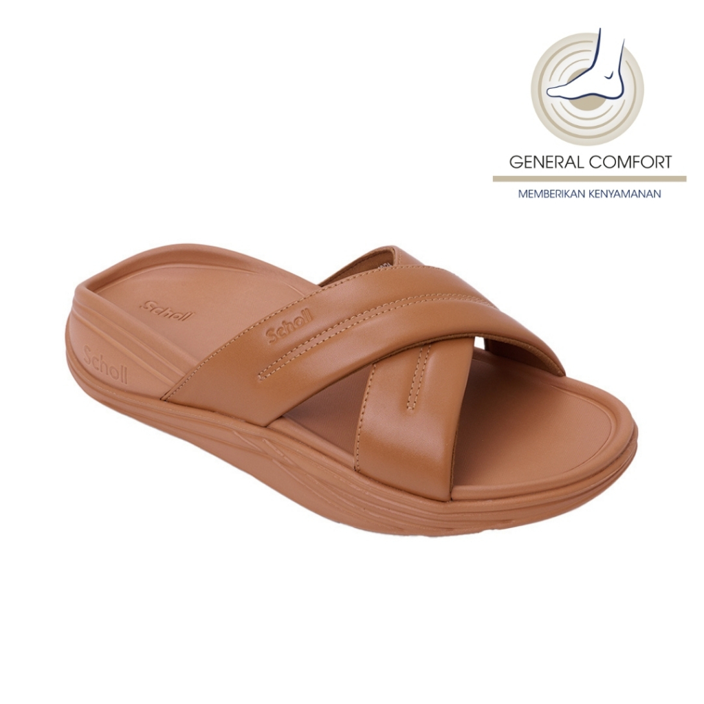 Scholl Piper Brown Sandal Wanita