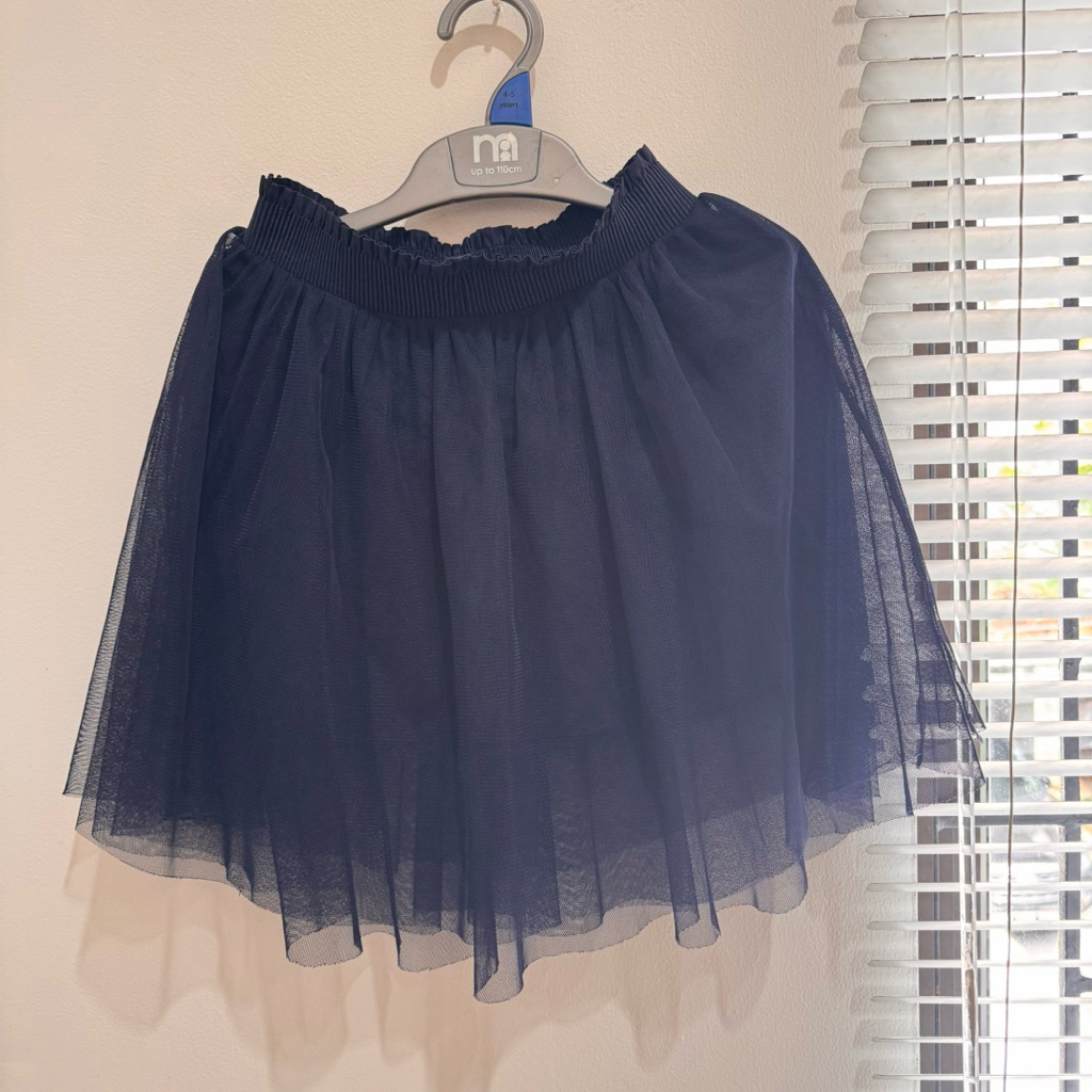 Rok Tutu Uniqlo Anak Perempuan Warna Navy / Tutu Skirt - Preloved