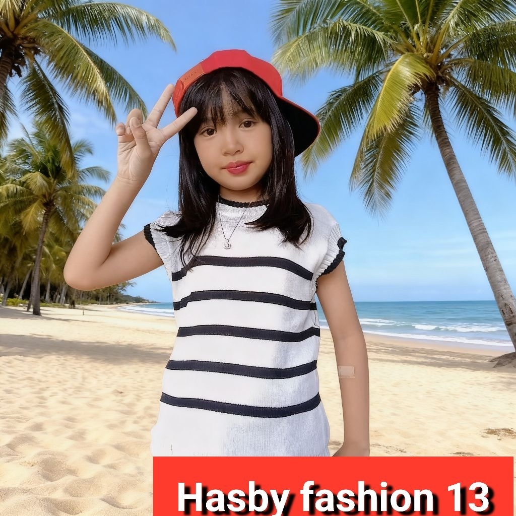 VEST ROMPI RAJUT ANAK PEREMPUAN SALUR MODEL SETILE  KOREAAN