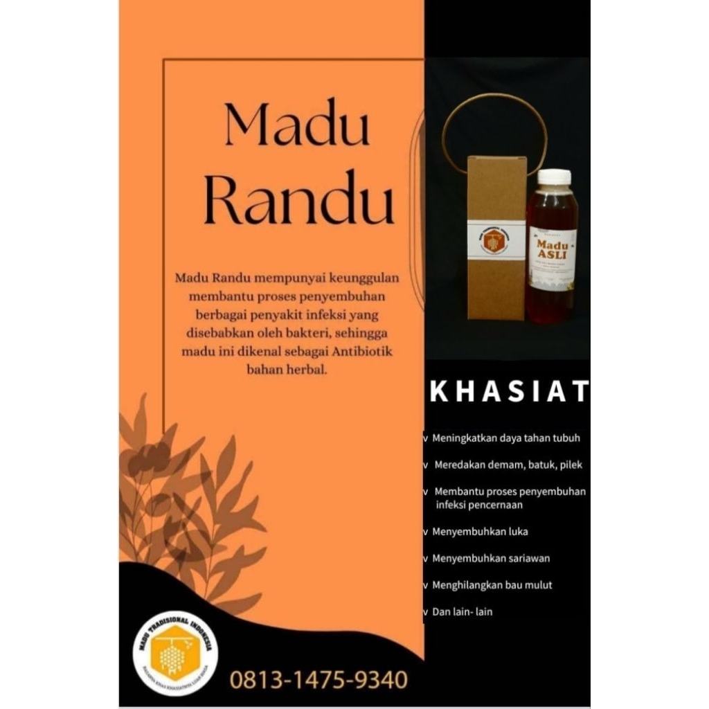 Madu Asli Nectar Randu Pati Jawa Tengah 500ml