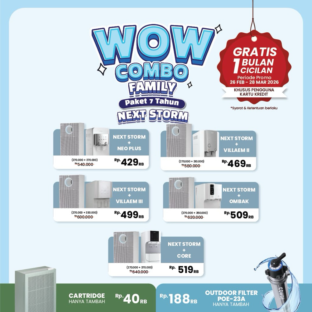 PROMO FILTER AIR MINUM COWAY