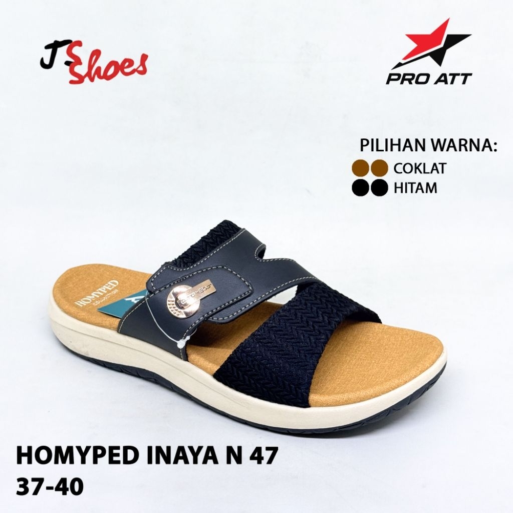 HOMYPED INAYA N 47 - SANDAL SLOP CASUAL WANITA DEWASA MERK HOMYPED ORIGINAL