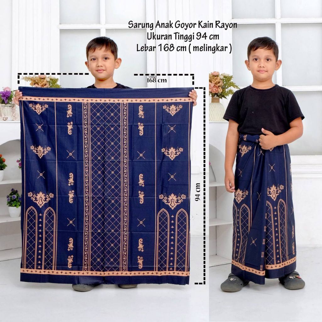 sarung goyor anak motif cendana