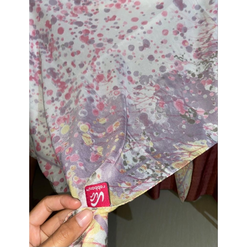 Preloved Jilbab Rabbani Motif Segiempat