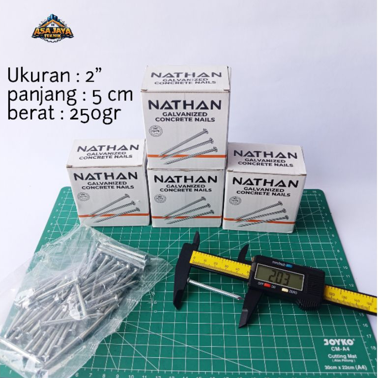 Paku Beton Nathan 2 inch - 250gr