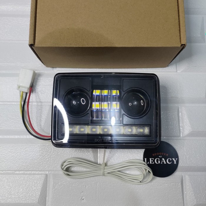 Headlamp UNBRAND Daymaker LED Vespa S Kotak 2V 3V Iget Non Facelift