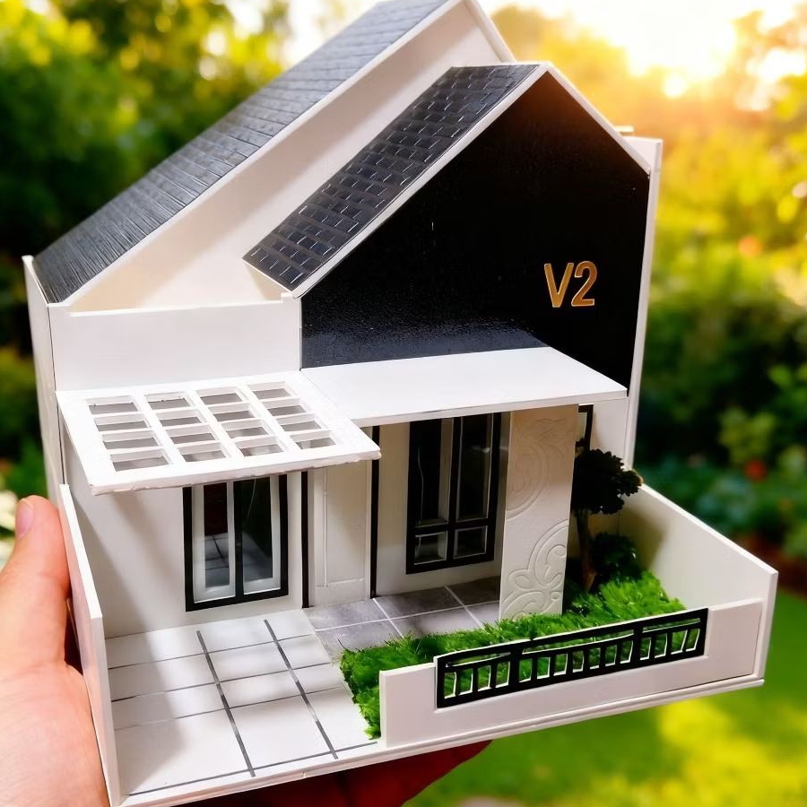 miniatur rumah minimalis 5