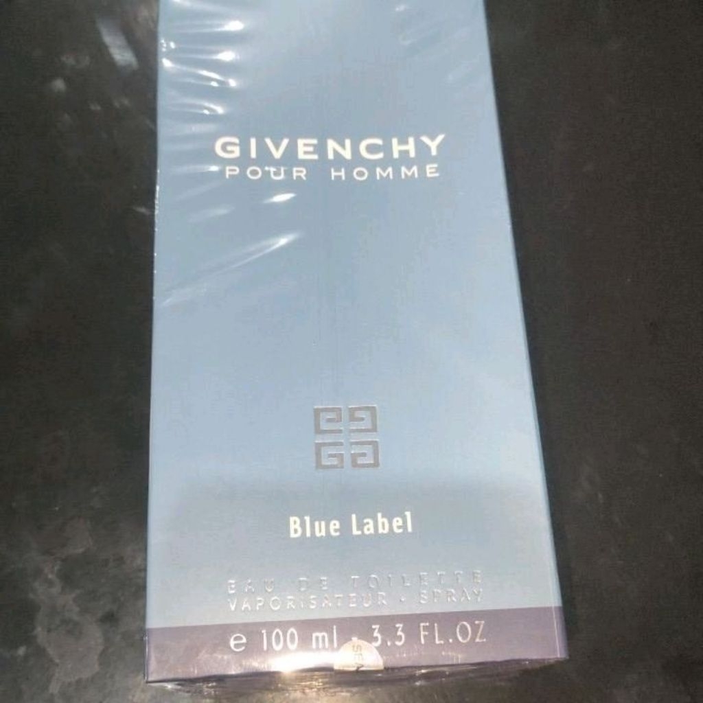 Givenchy Blue Asli Tersegel Stiker Hologram