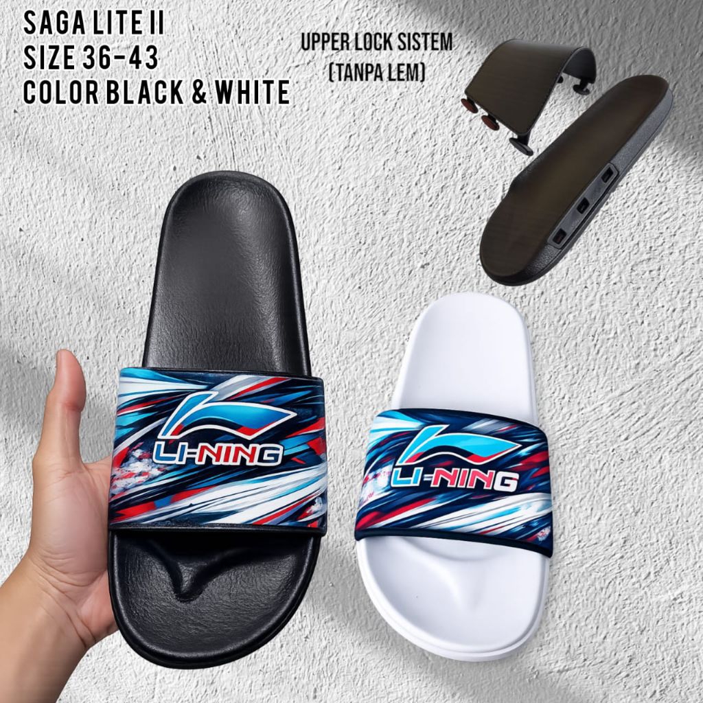 sandal slip on lining saga lite 2 sendal selop lining saga lite