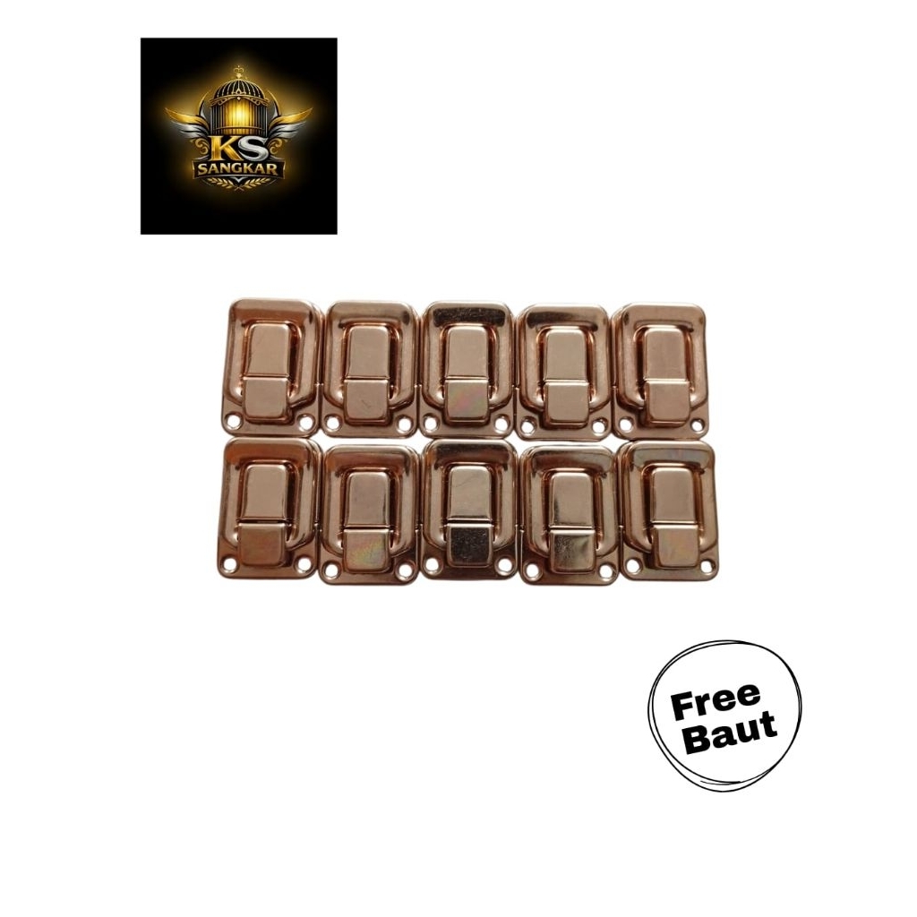 grosir klem koper sangkar burung isi 10 klem koper kotak klem tebok sangkar