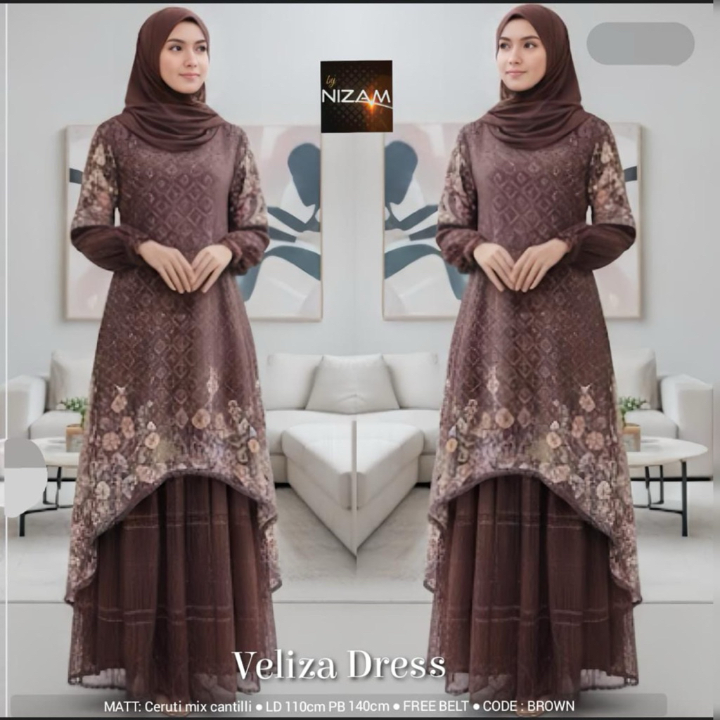 THALITA SET HIJAB / LAVIENA SET HIJAB / BRIELA SET HIJAB / SETELAN DRESS HIJAB / SET HIJAB BINI ORAN
