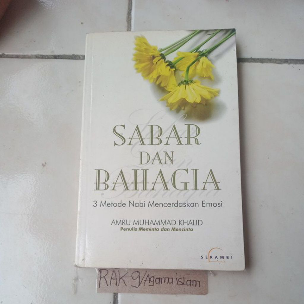 buku sabar dan  bahagia