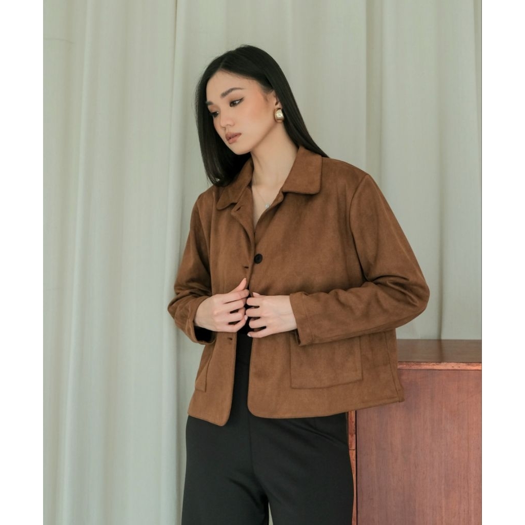 ATASAN WANITA/SUEDE JACKET - ARLETTE SUEDE JACKET